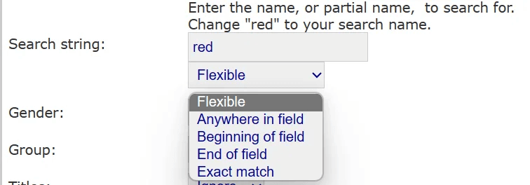 Flexible Search